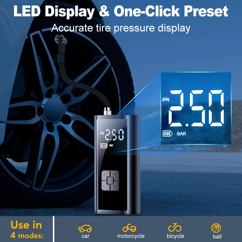 Car Air Pump Wireless Protable - Air Compressor recension och pris